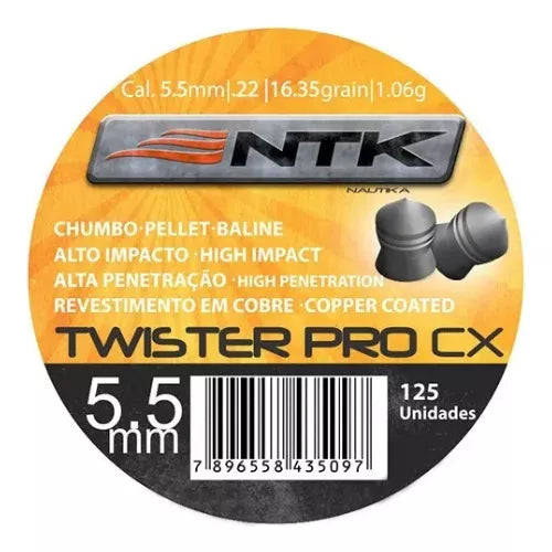 Chumbinho Twister Pro 5,5mm /.22cal. Tag