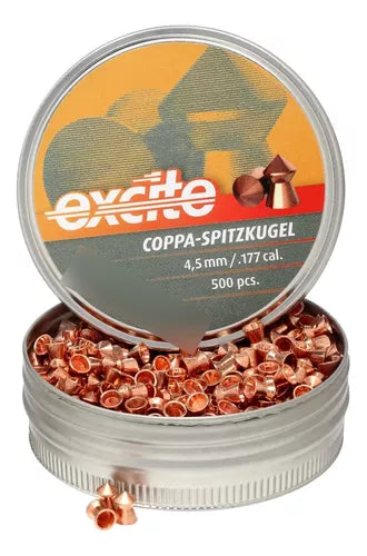 Chumbinho H&n Excite Coppa-spitzkugel 4,5mm .177cal