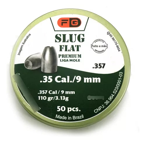 Chumbinho FG Slug Flat/Flat Premium LM/Cup 9mm # Vários Pesos & Medidas # FREIRE GUERRA