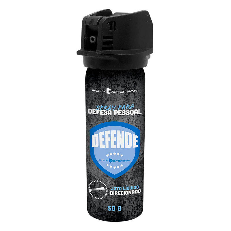 Spray para defesa pessoal Defende da Poly Defensor de jato direcionado 50g